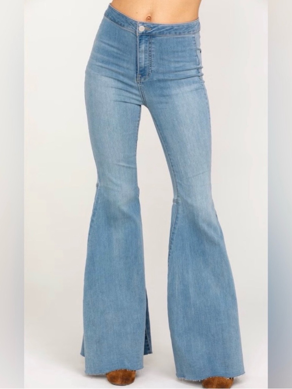 Free People We the Free Just Float On High Waist Flare Jeans